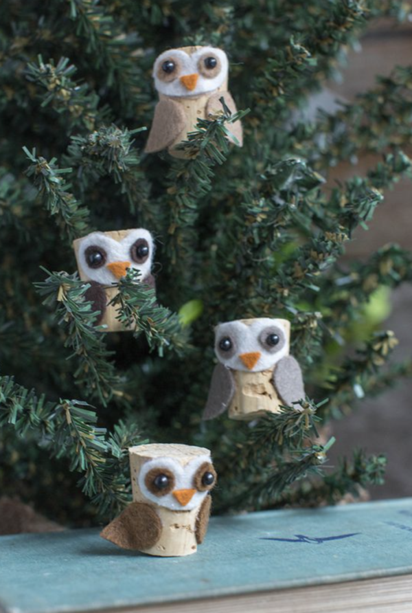 Ideas y consejos para hacer animales con corchos para niños búhos