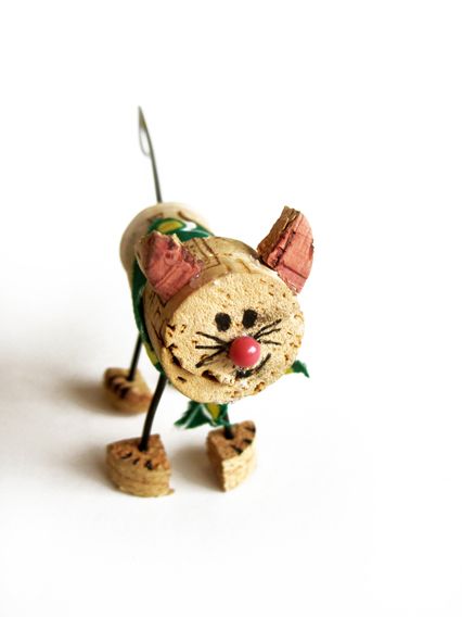 Ideas y consejos para hacer animales con corchos para niños gatito