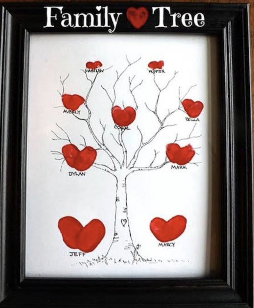 Las mejores ideas para hacer manualidades con los abuelos árbol corazones