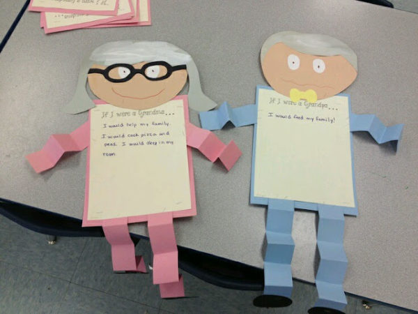 Las mejores ideas para hacer manualidades con los abuelos post-it