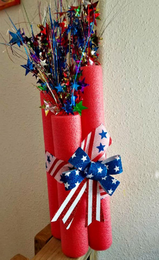 Manualidades para hacer con churros de piscina para ninos cohetes