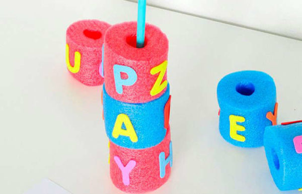 Manualidades para hacer con churros de piscina para ninos juegos palabra