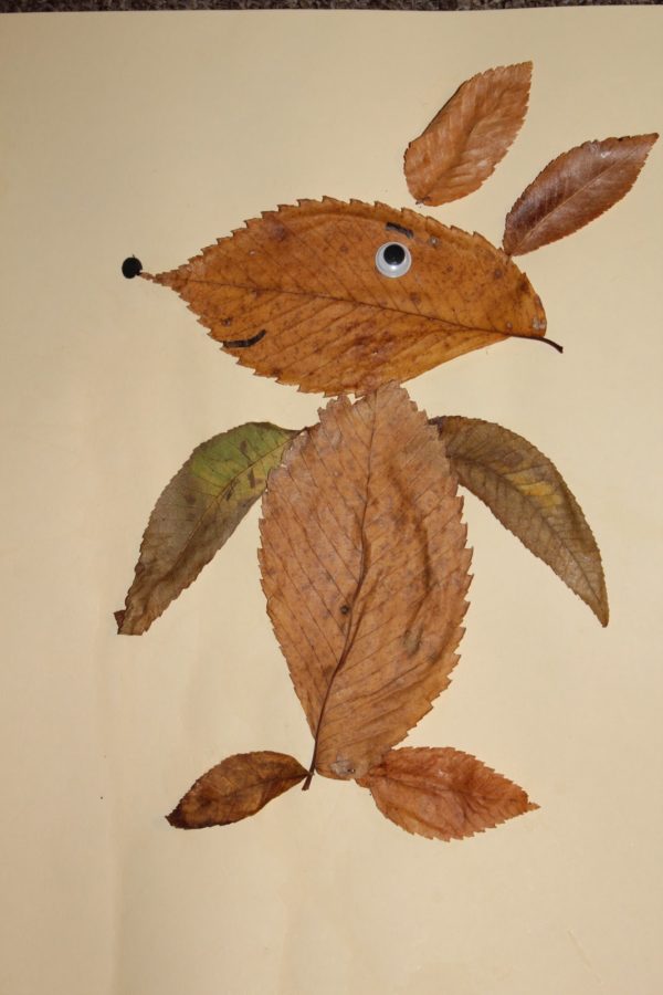 20 ideas para hacer manualidades con hojas secas de los árboles perro