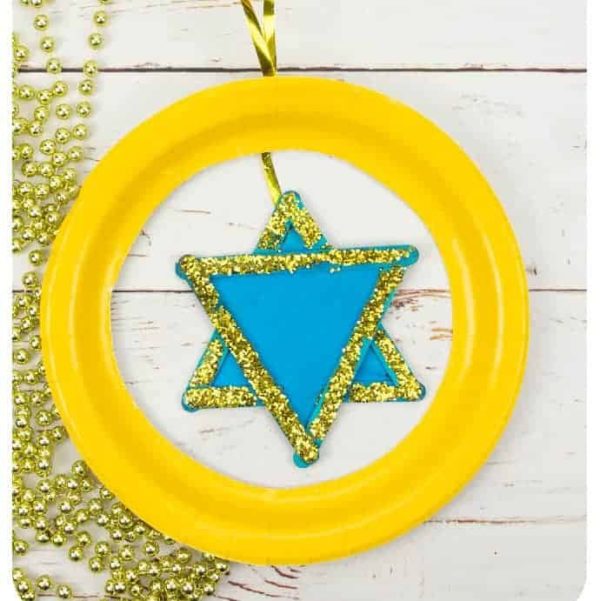 Ideas de manualidades para ninos para el dia de hanukkah FOTOS estrella david atrapa sueños