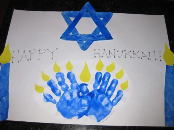 Ideas de manualidades para ninos para el dia de hanukkah FOTOS pintura