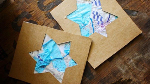 Ideas de manualidades para ninos para el dia de hanukkah FOTOS postales estrella david