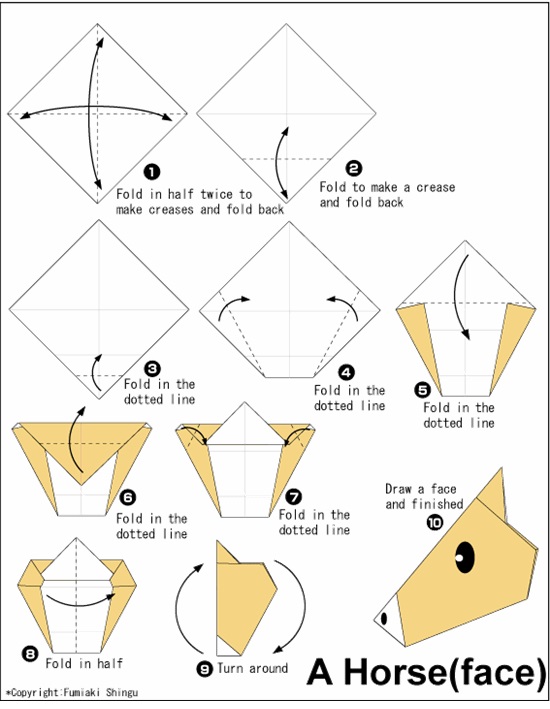 Los origami mas sencillos para hacer con ninos y celebrar el dia mundial del origami NIÑOS FOTOS caballo