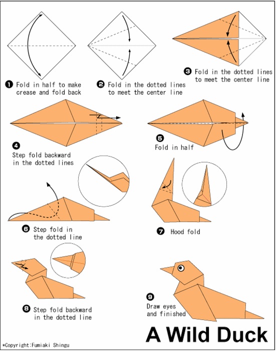 Los origami mas sencillos para hacer con ninos y celebrar el dia mundial del origami NIÑOS FOTOS pato silvestre
