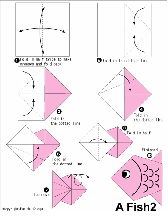 Los origami mas sencillos para hacer con ninos y celebrar el dia mundial del origami NIÑOS FOTOS pescado