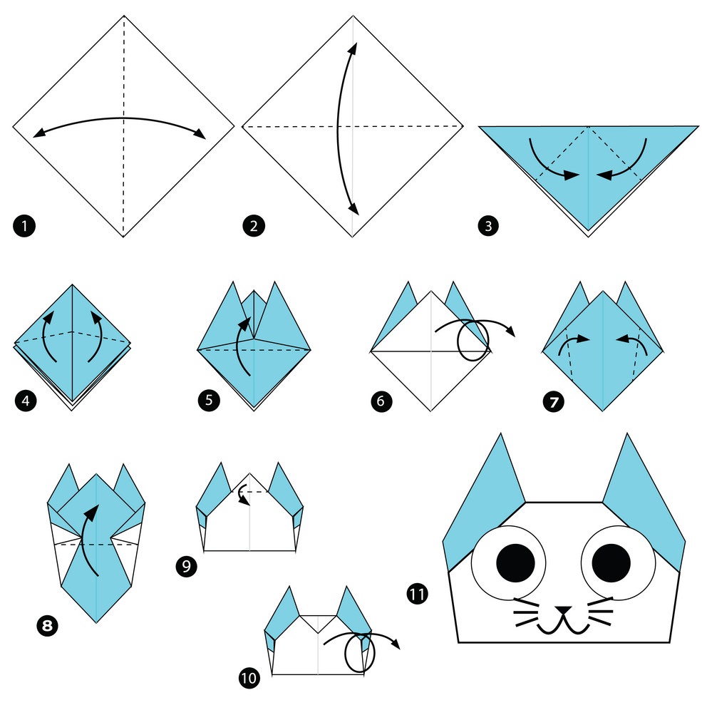 Los origami mas sencillos para hacer con ninos y celebrar el dia mundial del origami gato