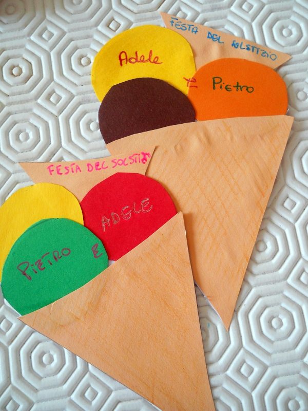 Invitaciones de cumpleaños FOTOS conos helado