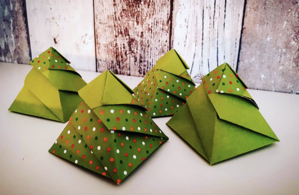 Las mejores ideas de Origami para principiantes árboles Navidad