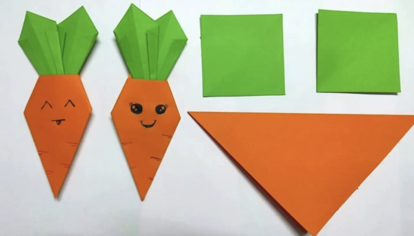 Las mejores ideas de Origami para principiantes zanahoria