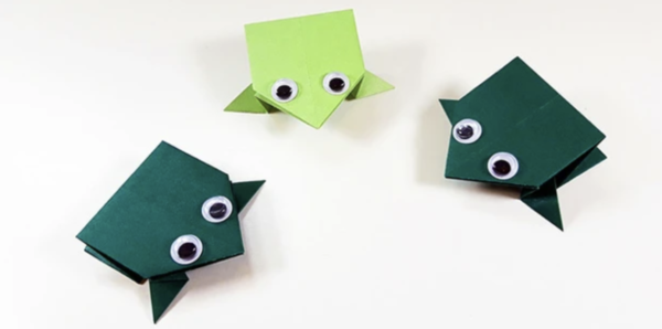 los Origami más sencillos para hacer con personas mayores y celebrar el Día Mundial del Origami ranas