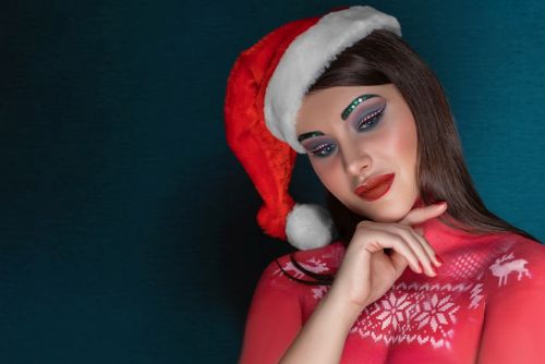 Mujer disfraz de Navidad